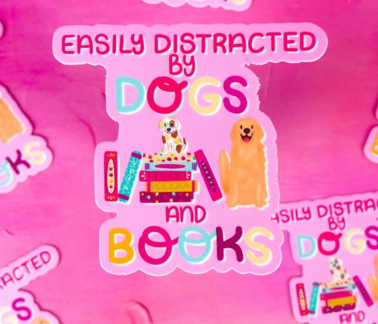 Easily Distracted Vinyl Sticker