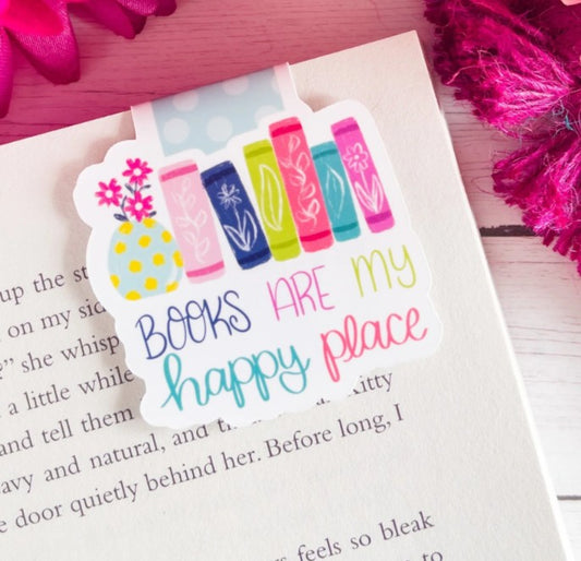 Books are My Happy Place Magnetic Bookmark