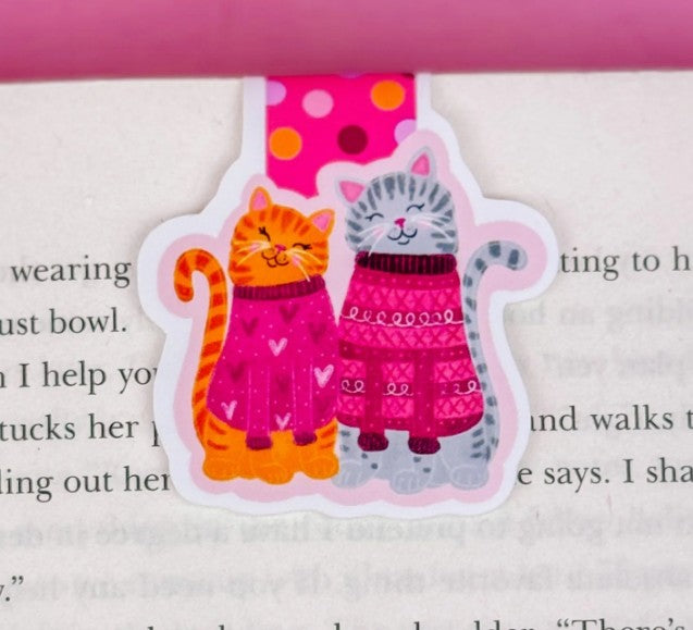 Kitties in Love Magnetic Bookmark