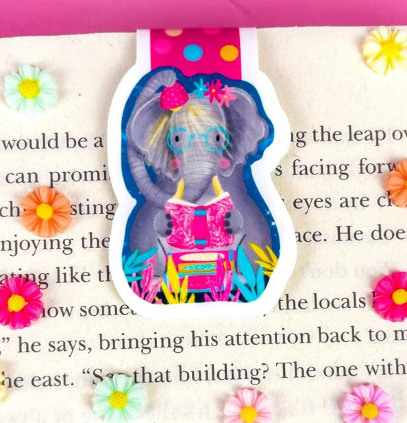 Elephant Magnetic Bookmark